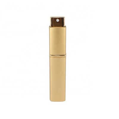 Gold color square shape twist up perfume atomizer 8ml 10ml